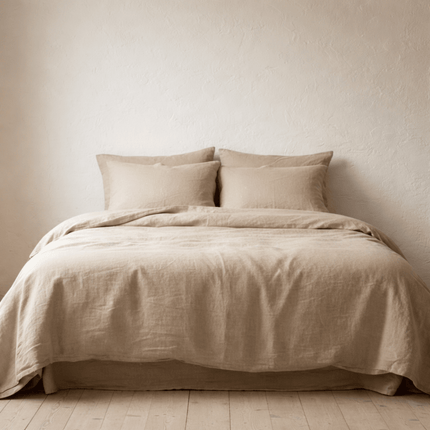 Basics Linen Quilt Cover — Natural | Coastalis Living + Design