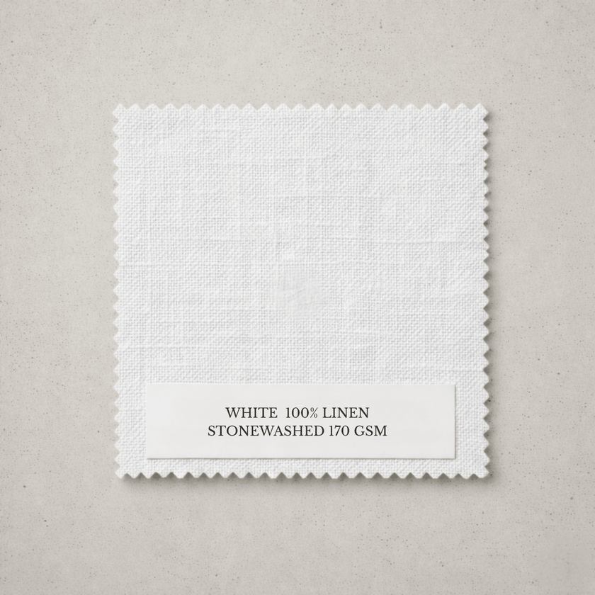 Basics Linen Quilt Cover — White | Coastalis Living + Design