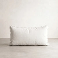 Bedouin Linen Lumbar Cushion - Ivory