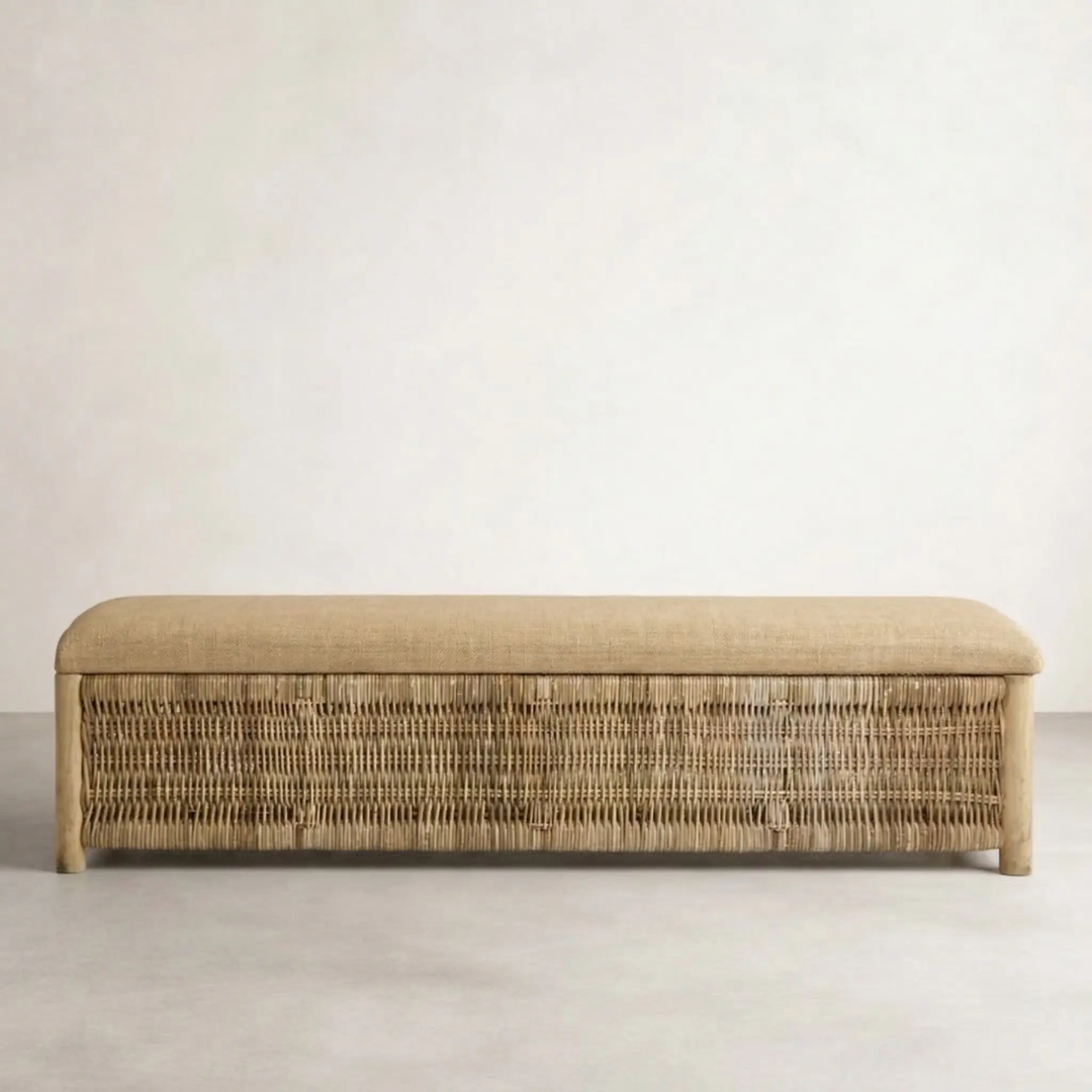 Calma Wicker Bench