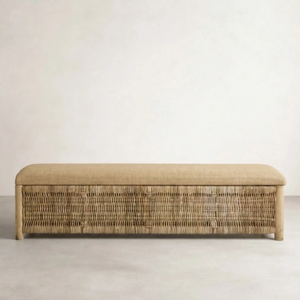 Calma Wicker Bench