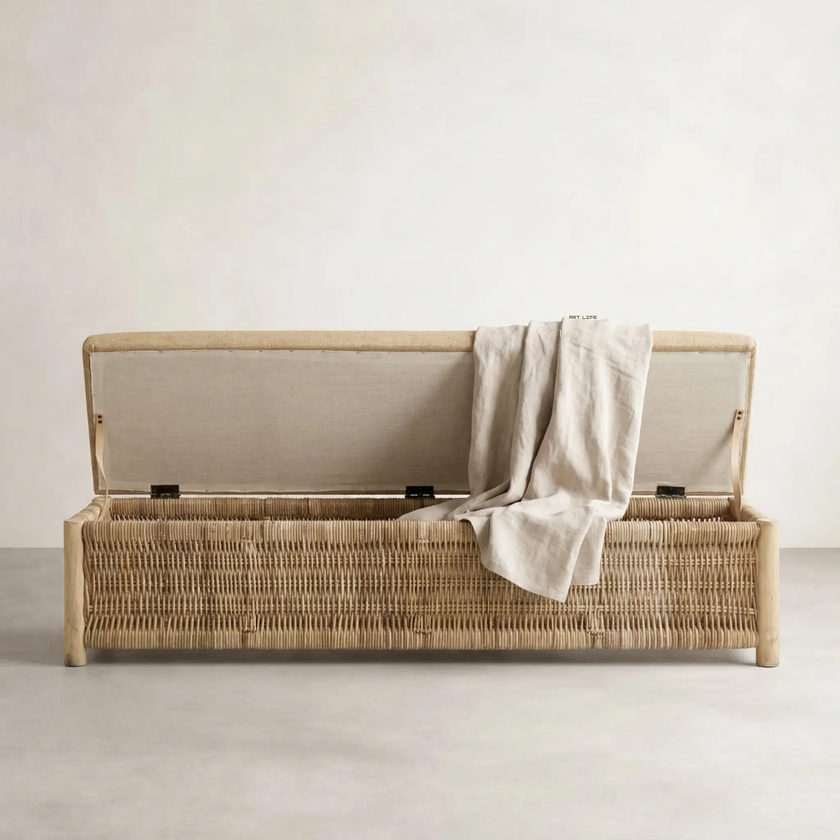Calma Wicker Bench