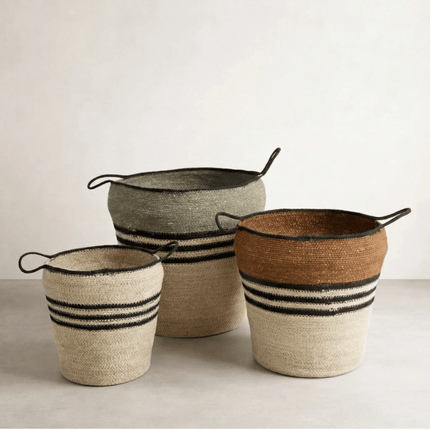 Bursa Woven Basket Set — Set of 3 | Coastalis Living + Design