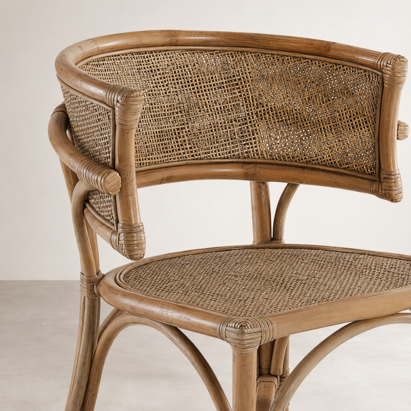 Cana Dining Chair — compact footprint with a lower seat