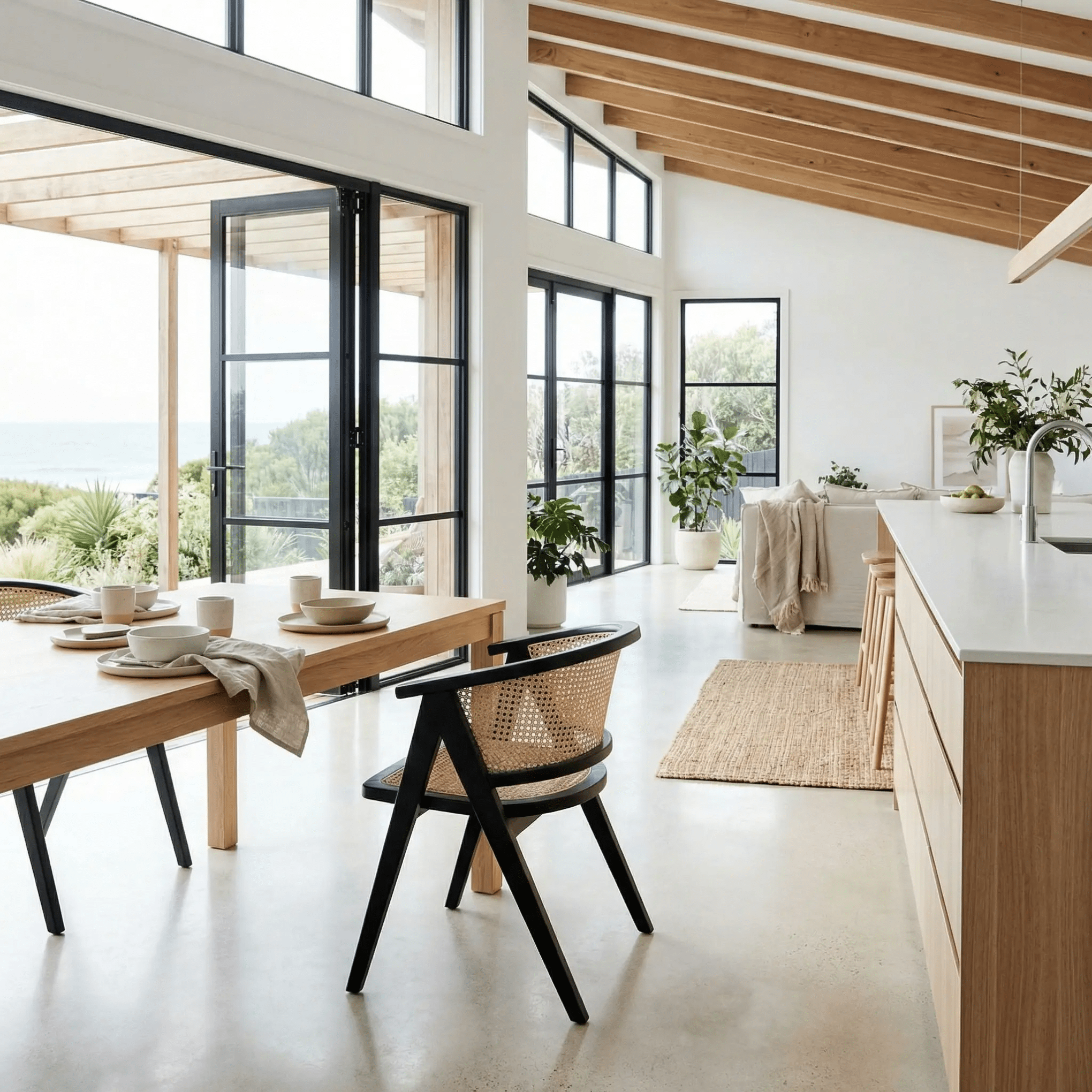 Esperance Chair — Black and Natural | Coastalis Living + Design