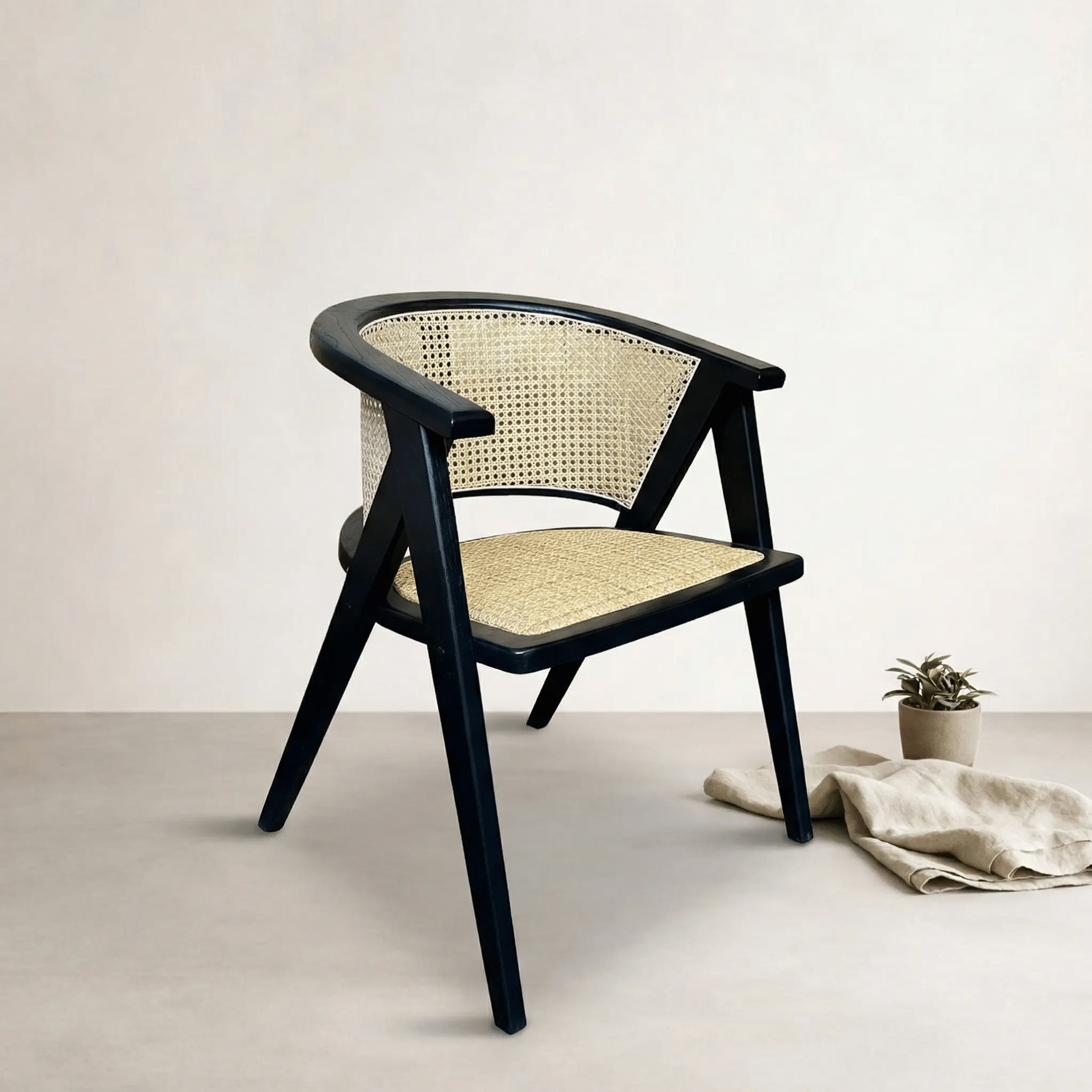 Esperance Chair — Black and Natural | Coastalis Living + Design