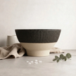 Eko Ceramic Bowl — black ceramic bowl with subtle firing variation across the surface