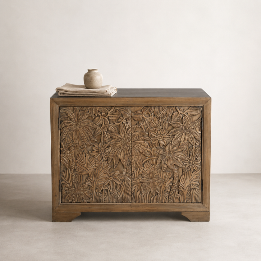 Castaway 2 Door Cabinet - Mud Grey
