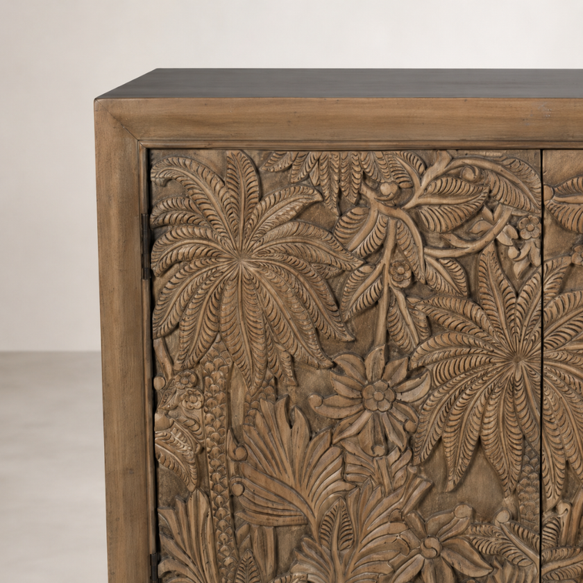 Castaway 2 Door Cabinet - Mud Grey