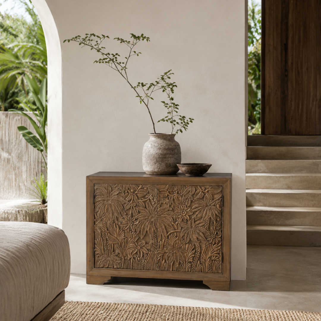 Castaway 2 Door Cabinet - Mud Grey