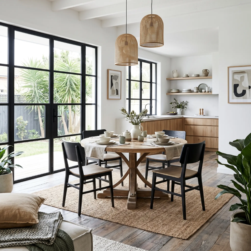 round dining table