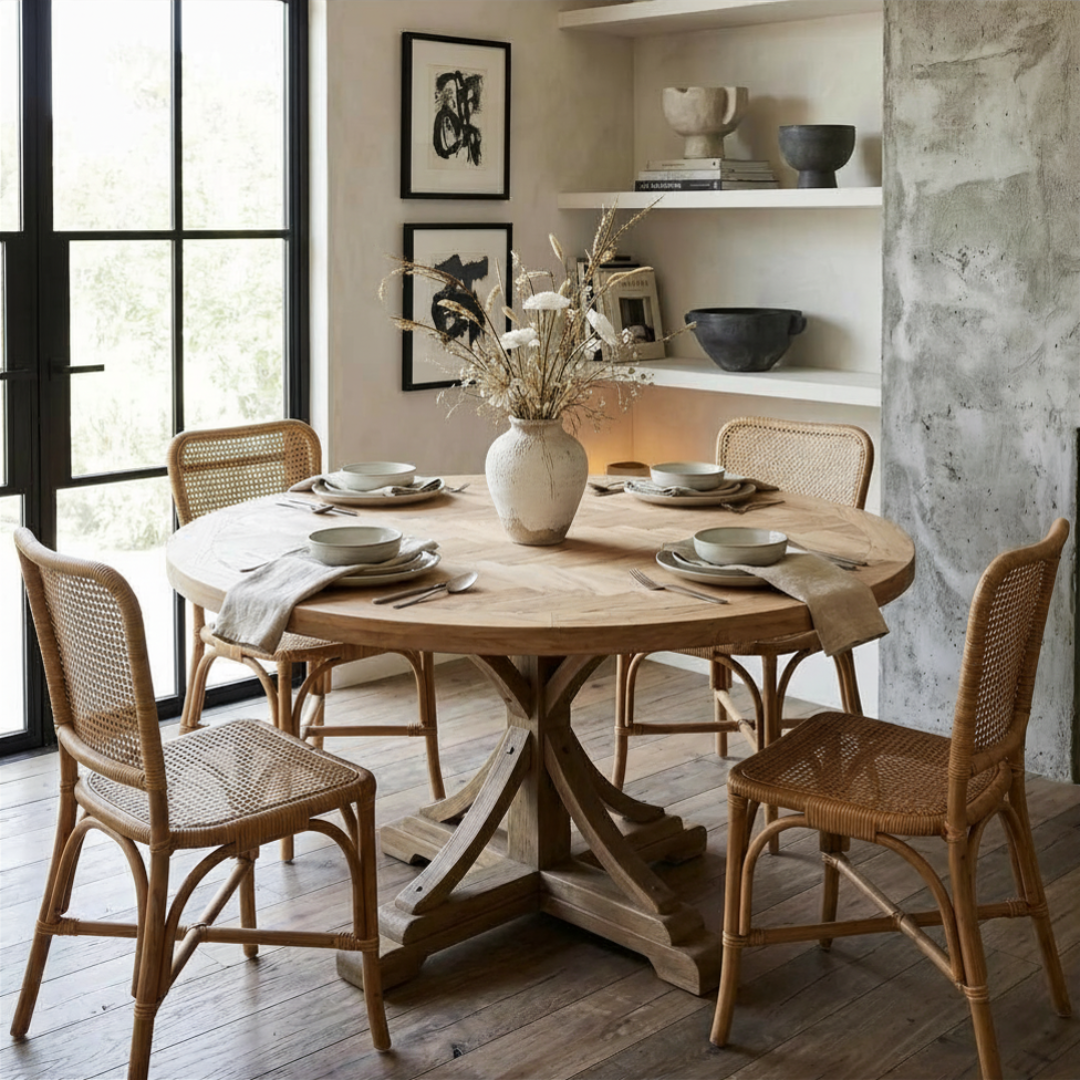 round dining table