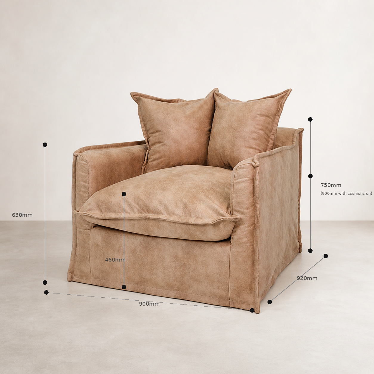 The Cloud Single Seater - Fawn