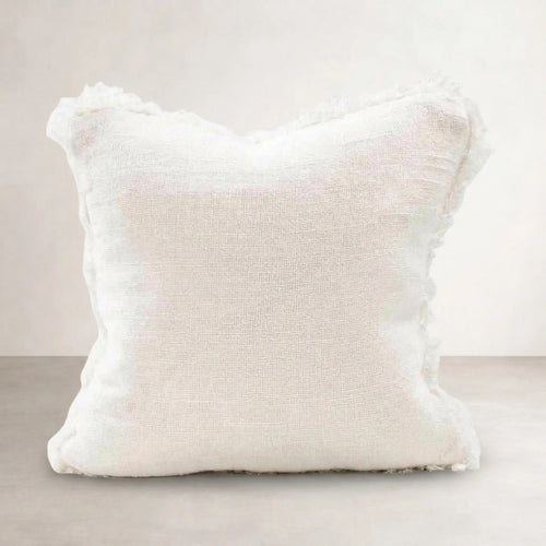Bedouin Linen Cushion - Ivory