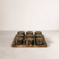 Ordo Tic Tac Toe Set — Brass Resin