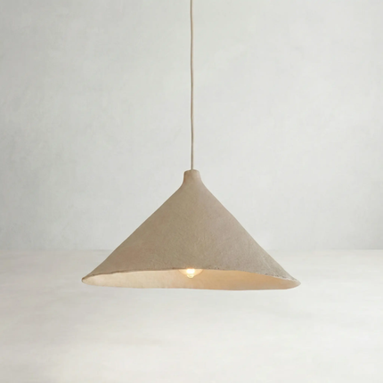 artisan pendant light cream