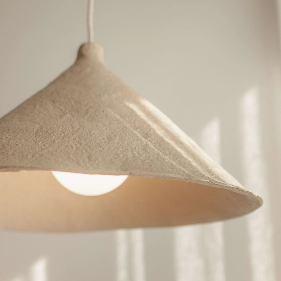 artisan pendant light cream