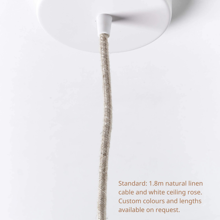 artisan pendant light cream