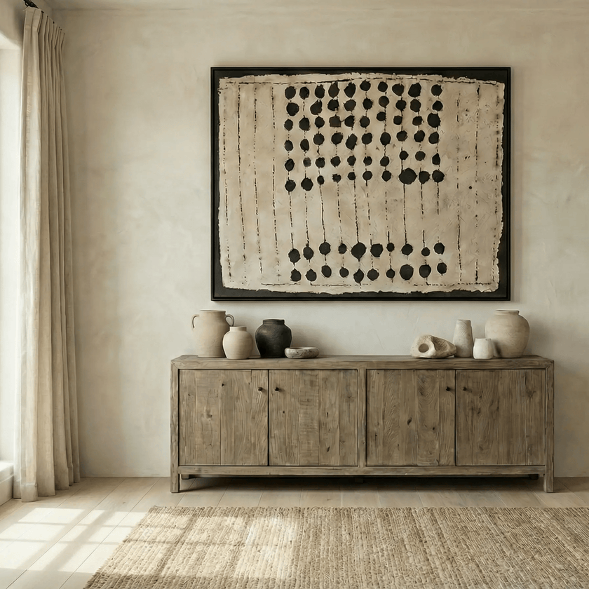 Ochre Rhythm Canvas Wall Art | Coastalis Living + Design