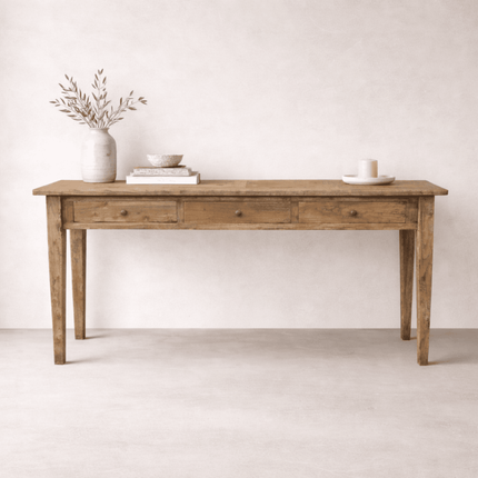 Dunes Parquet Console Table — 3 Drawer | Coastalis Living + Design