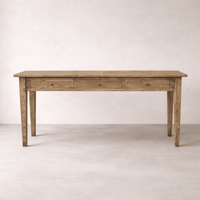 Dunes Parquet Console Table — 3 Drawer
