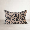 PeeKay Linen Cushion — printed linen cushion with loose, gestural brushstroke pattern