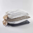 Coastalis Living + Design French Linen Pillowcase stack in assorted colours