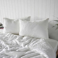 French Linen Pillowcase Set - Off White