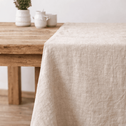 Handloomed Linen Cloth – Natural and White Stripe | Coastalis Living + Design