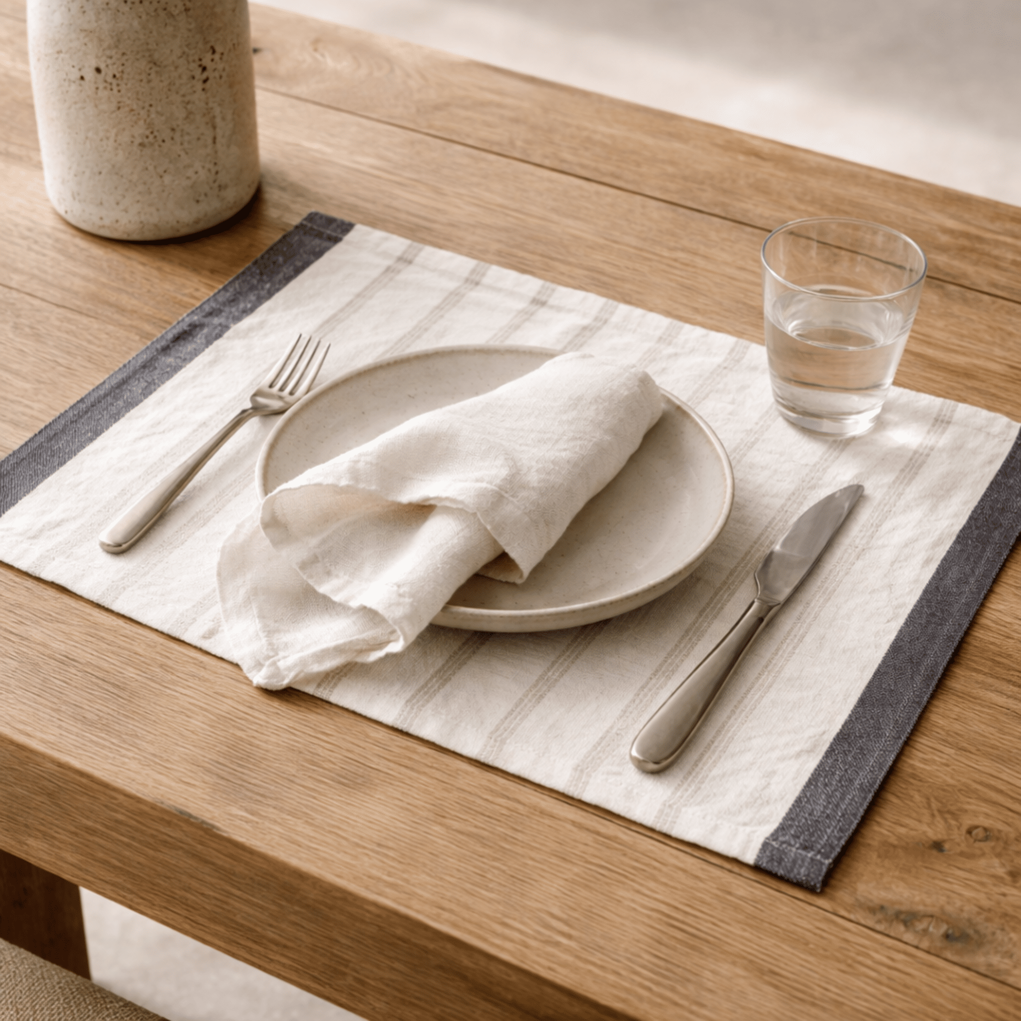 Linnea Linen Placemats — Set of 4 | Coastalis Living + Design
