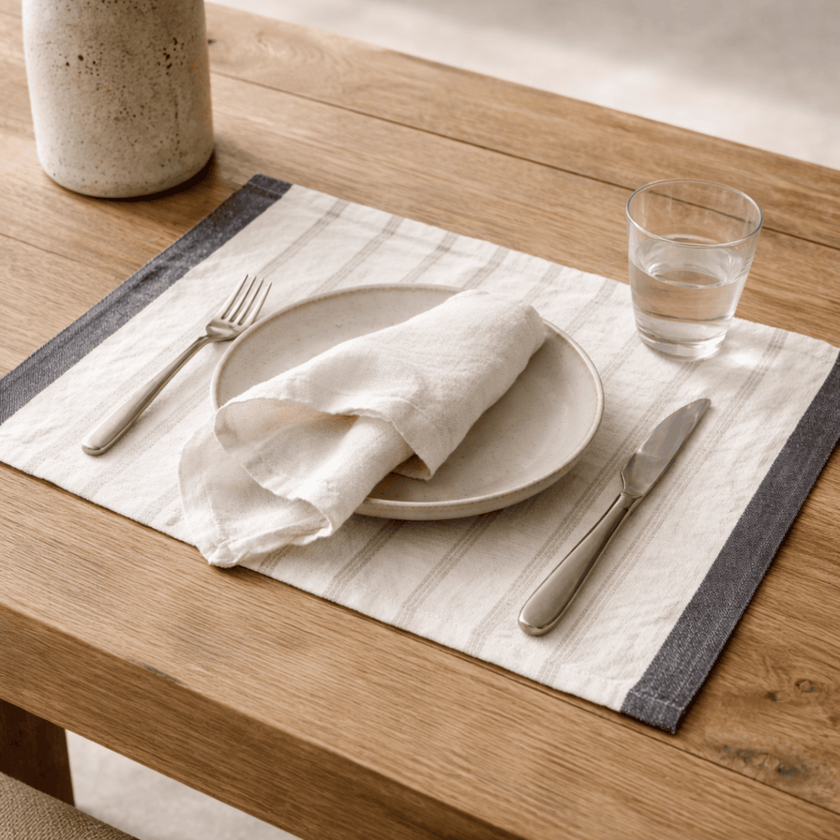 Linnea Linen Placemats — Set of 4 | Coastalis Living + Design