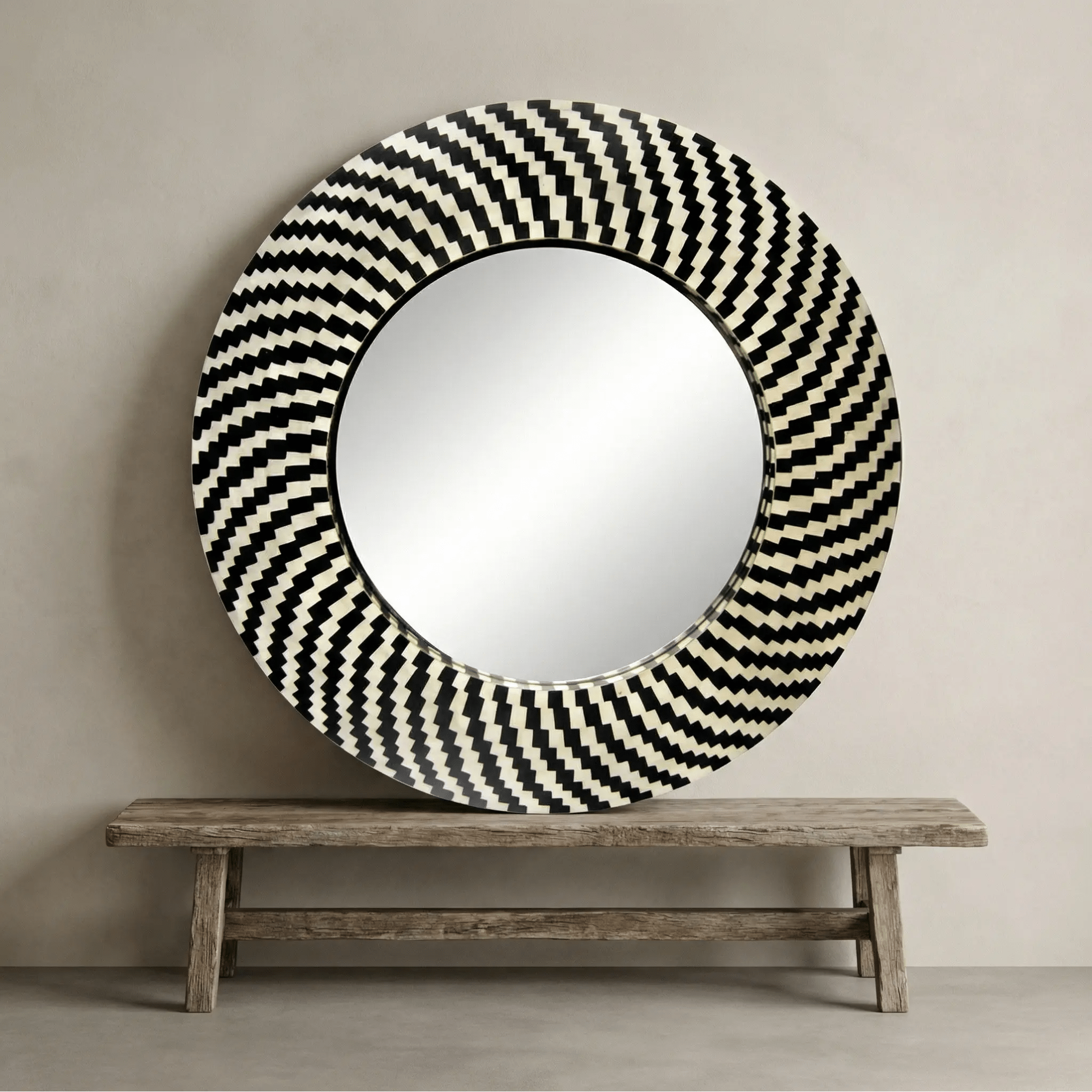 Mel — Optical Illusion Tribal Mirror | Coastalis Living + Design
