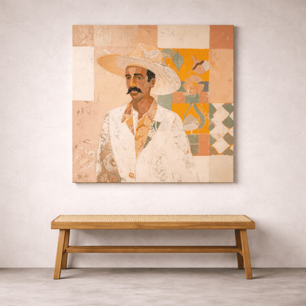 Músico — Canvas Print (120×120 cm) | Coastalis Living + Design