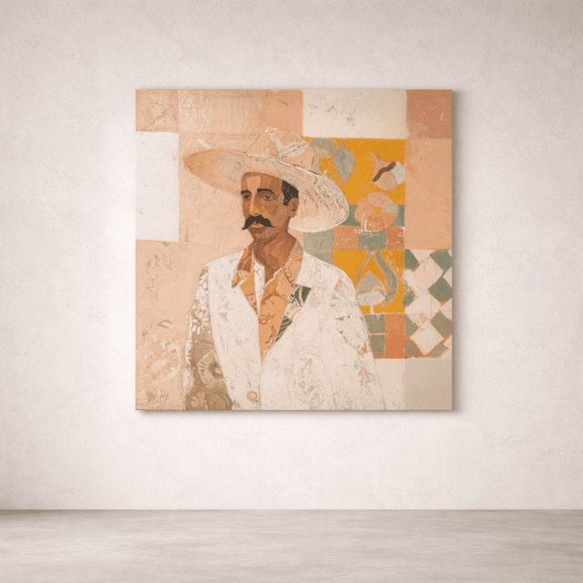 Músico — Canvas Print (120×120 cm) | Coastalis Living + Design