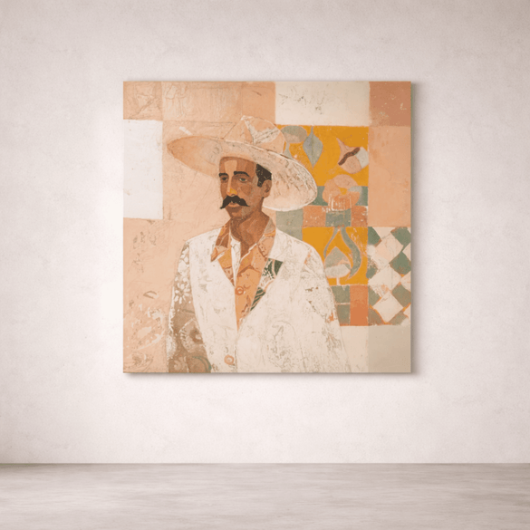 Músico — Canvas Print (120×120 cm) | Coastalis Living + Design