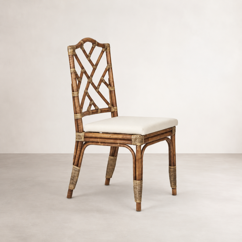 Nido Dining Chair — rattan dining chair in a natural finish