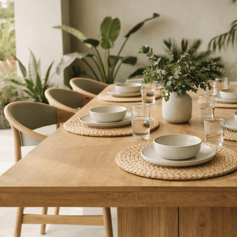 Paloma Round Placemat Set/4 — Natural - Coastalis