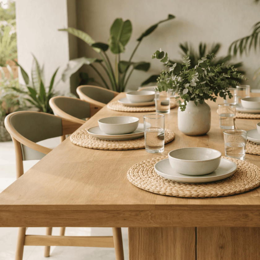 Paloma Round Placemat Set/4 — Natural - Coastalis