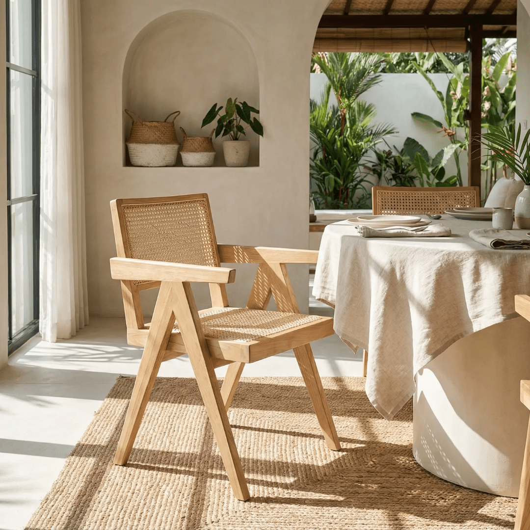 Pier Dining Armchair — Natural S/ 2 | Coastalis Living + Design