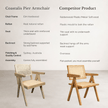 Pier Dining Armchair — Natural S/ 2 | Coastalis Living + Design