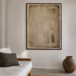 Settled Canvas Wall Art — understated veneer frame around the abstract canvas