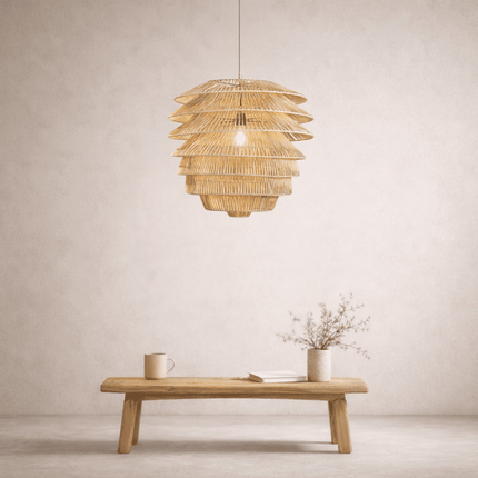 The Saba Rattan Ceiling Pendant | Coastalis Living + Design