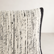Ema Silk/Cotton Lumbar Cushion - Black — black silk and cotton lumbar with quiet depth