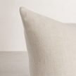 Una Cushion - Natural — relaxed stonewashed texture in a warm natural tone